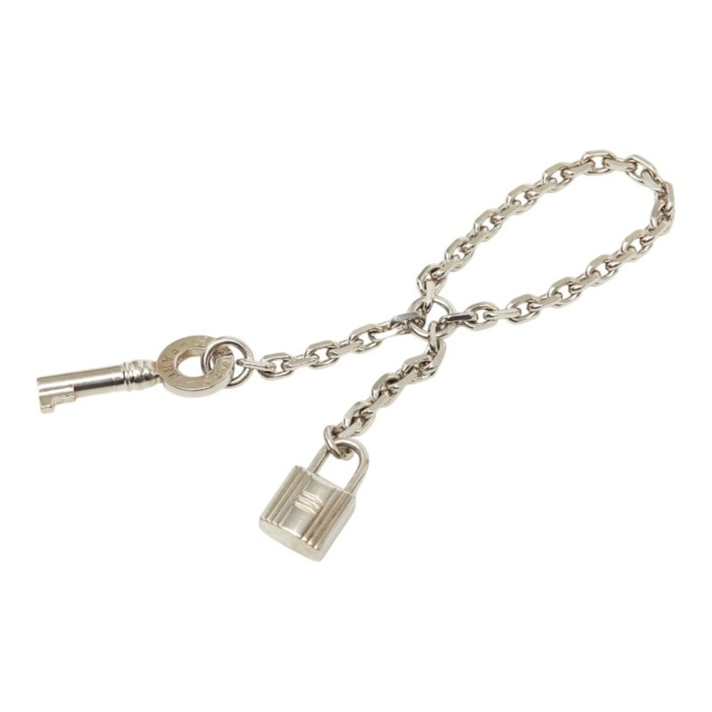 HERMES Silver Keychain